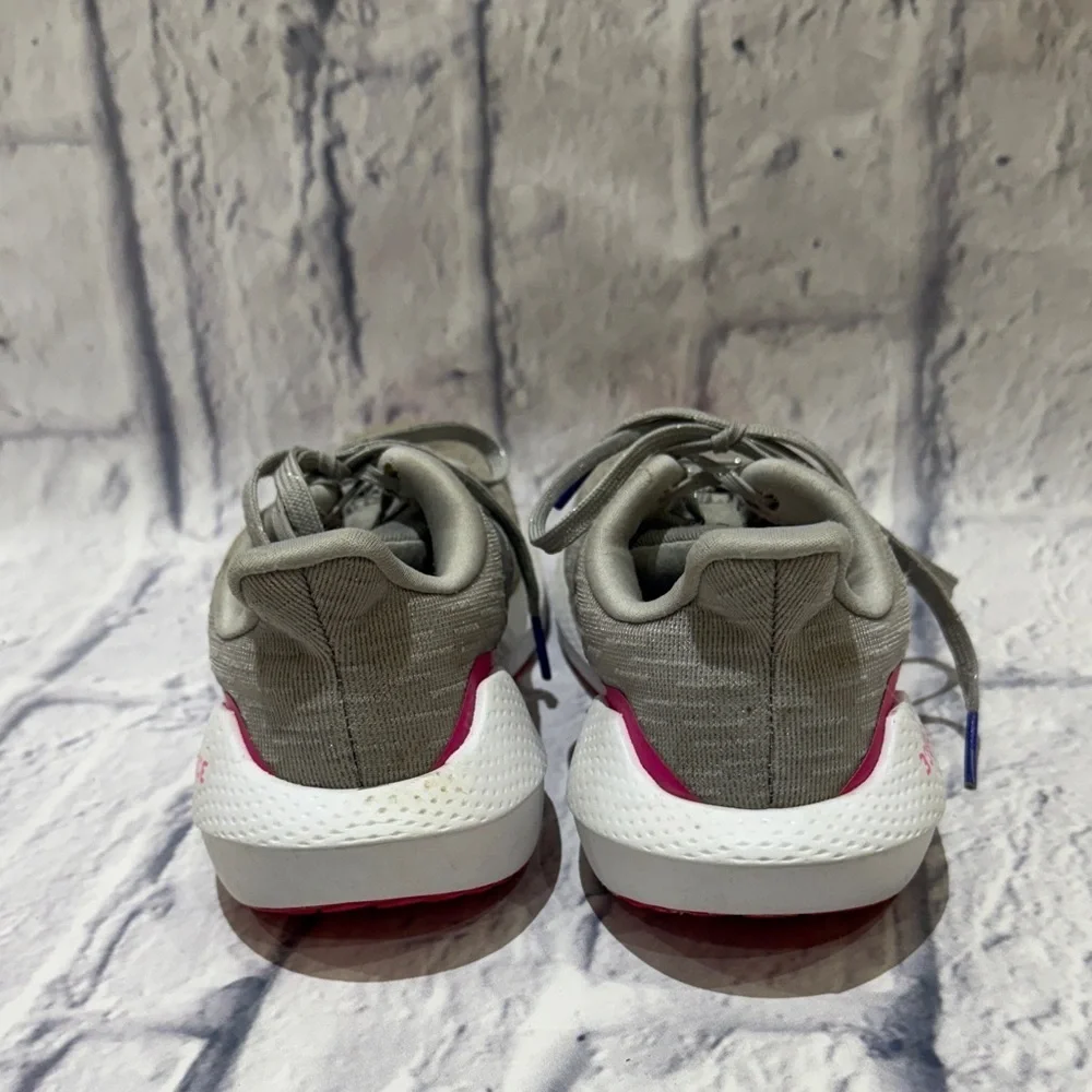 Adidas Kids Gray and Pink Sneakers